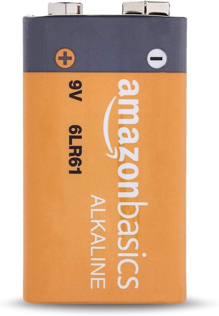 Amazon Basics 8-Pack 9 Volt Alkaline Performance All-Purpose Batteries, 5-Year Shelf Life, Packaging May Vary