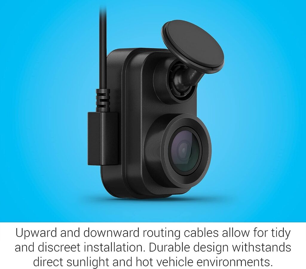 Garmin Dash Cam Mini 2, Tiny Size, 1080p and 140-degree FOV, Monitor Your Vehicle While Away w/ New Connected Features, Voice Control (Renewed)