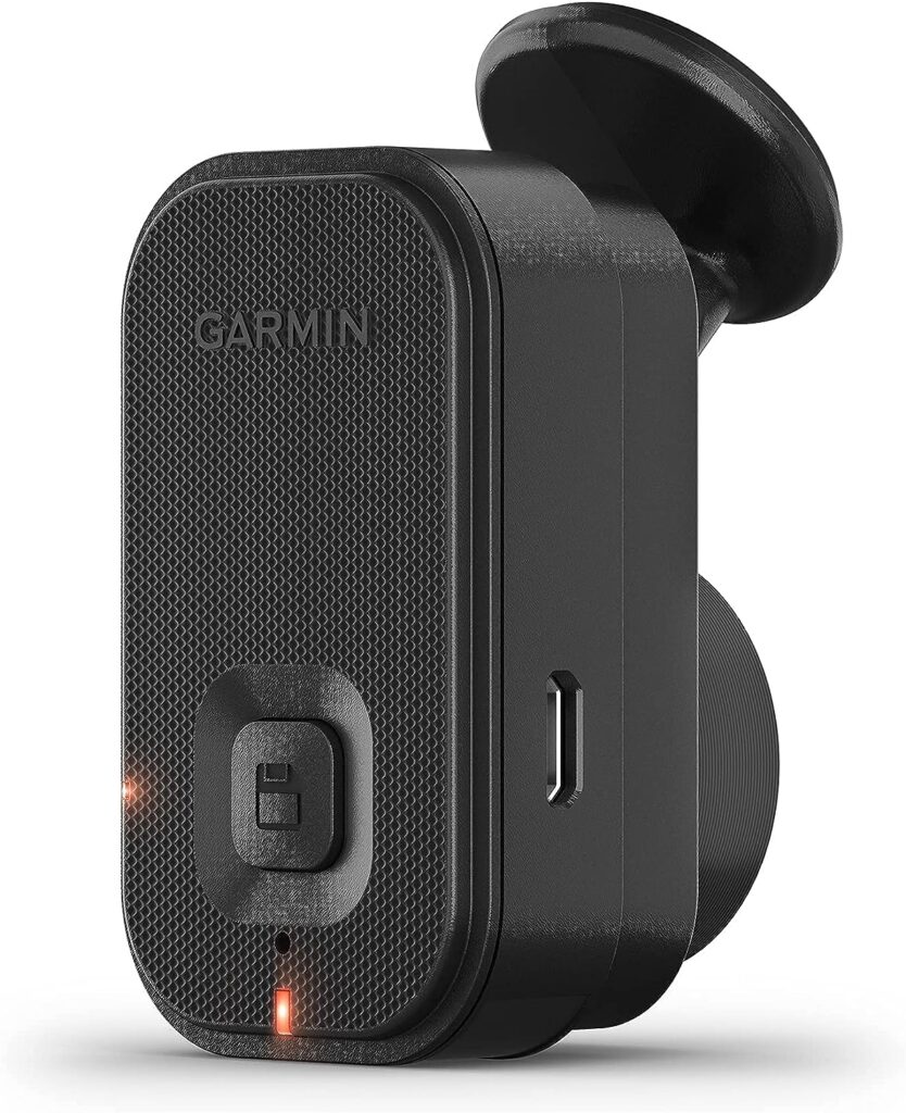 Garmin Dash Cam Mini 2, Tiny Size, 1080p and 140-degree FOV, Monitor Your Vehicle While Away w/ New Connected Features, Voice Control (Renewed)