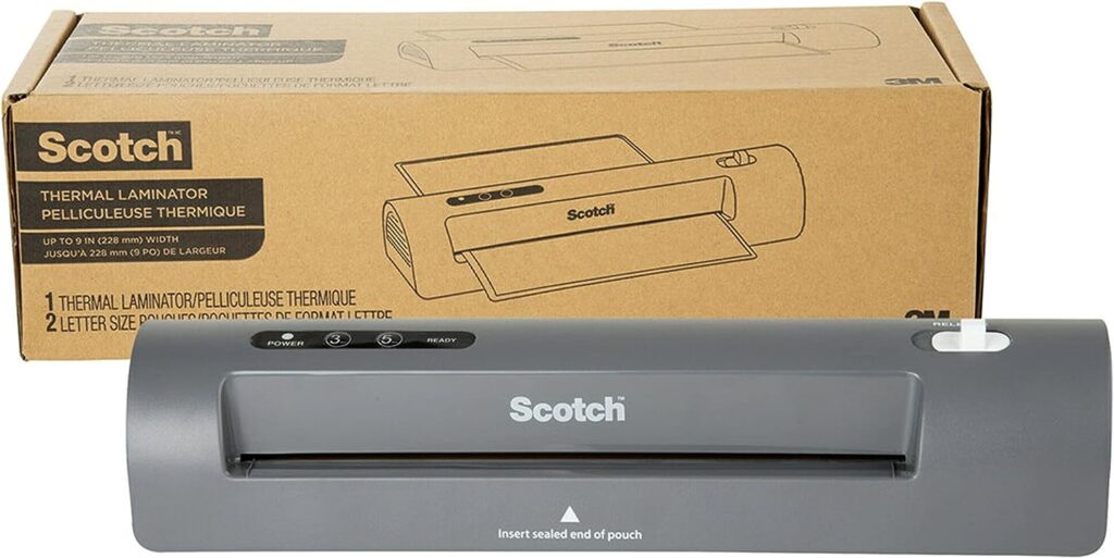 Scotch Thermal Laminator, 2 Roller System for a Professional Finish, Use for Home, Office or School, Suitable for use with Photos (TL901X)