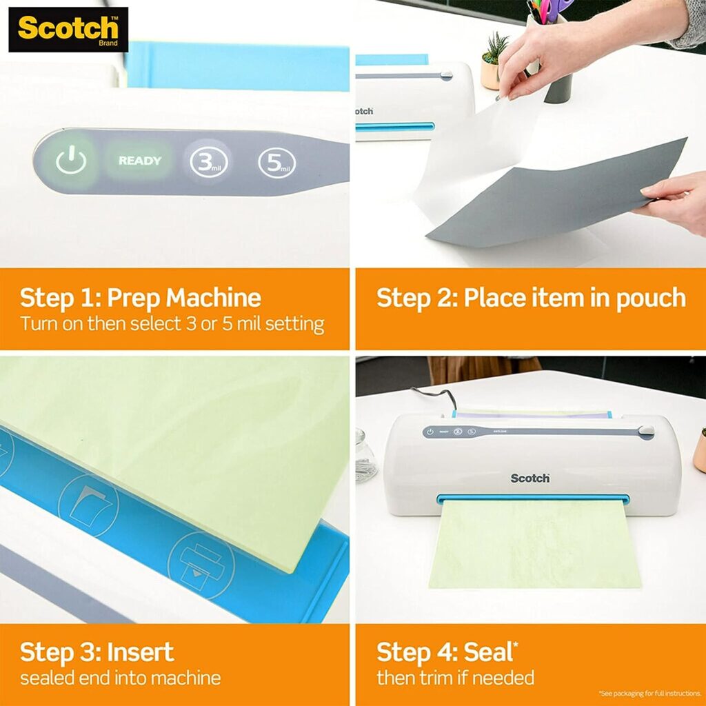 Scotch Thermal Laminator, 2 Roller System for a Professional Finish, Use for Home, Office or School, Suitable for use with Photos (TL901X)