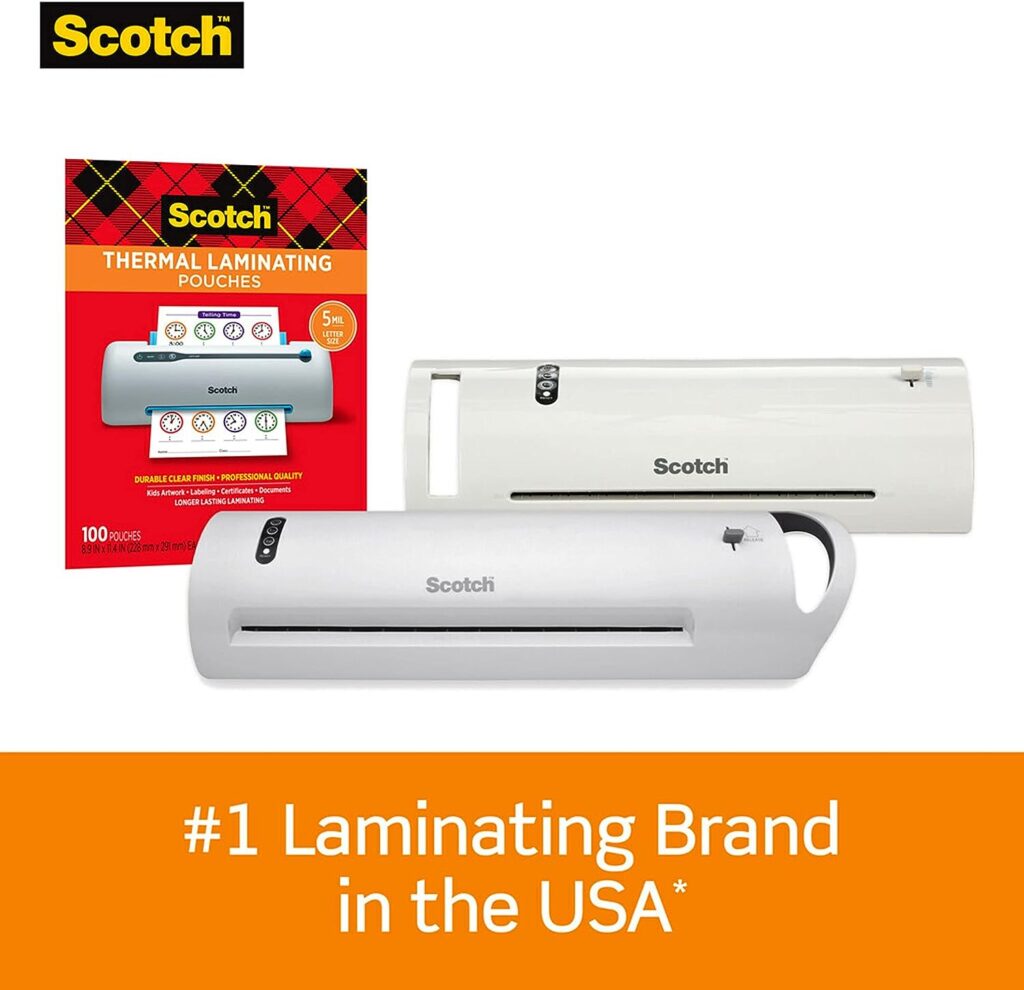 Scotch Thermal Laminator, 2 Roller System for a Professional Finish, Use for Home, Office or School, Suitable for use with Photos (TL901X)