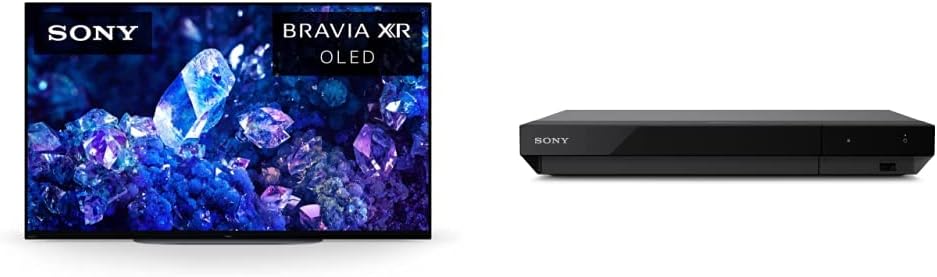 Sony 48 Inch 4K Ultra HD TV A90K Series: BRAVIA XR OLED Smart Google TV with Dolby Vision HDR, XR48A90K- 2022 Model  Sony UBP- X700M 4K Ultra HD Home Theater Streaming Blu-ray™ Player