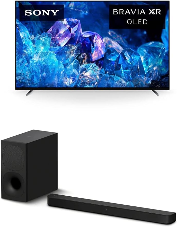 Sony OLED 65 inch BRAVIA XR A80K Series 4K Ultra HD TV: Smart Google TV with Dolby Vision  Sony HT-S400 2.1ch Soundbar with Powerful Wireless subwoofer