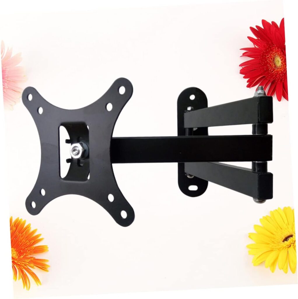 Swivel Tv Mount Computer Holder Wall Hanging Bracket Frame Monitor Black to Rotate Telescopic Computer Monitor Mount