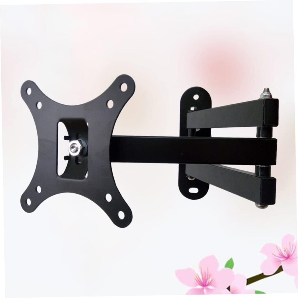 Swivel Tv Mount Computer Holder Wall Hanging Bracket Frame Monitor Black to Rotate Telescopic Computer Monitor Mount