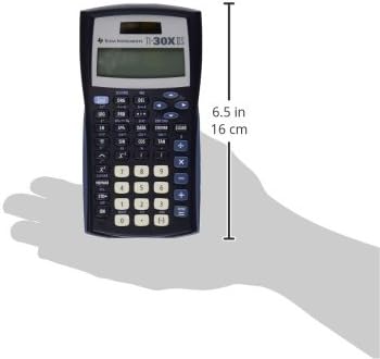 Texas Instruments TI-30XIIS Scientific Calculator, Black with Blue Accents