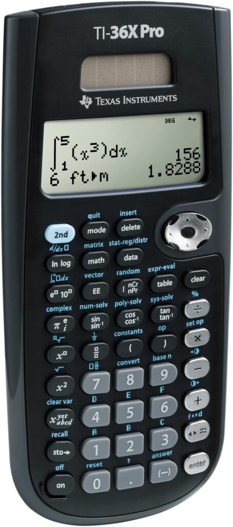 Texas Instruments TI-36X Pro Engineering/Scientific Calculator | 9.7 Inch | Black.